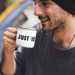 Just Fuck it Funny Enamel Mug