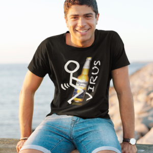 fuck corona virus t-shirts Black